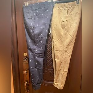 Brand-2 Jogging Pants Xios and H&M, Colors-Tan and Blue